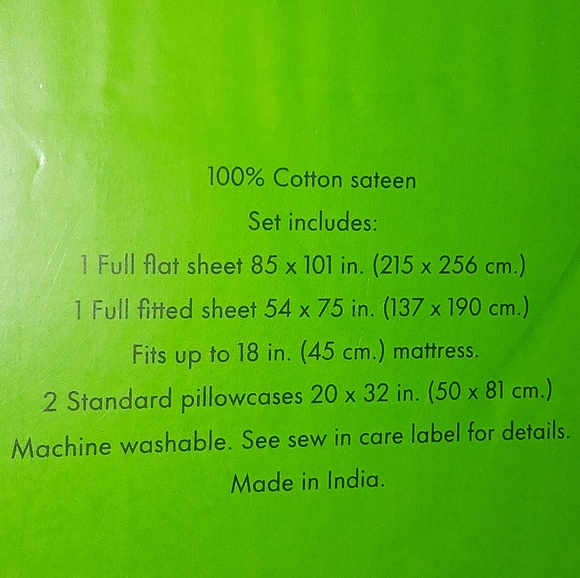 Kate Spade FULL Sheet Set 100% Cotton Sateen Neon Coral - Picture 8 of 11